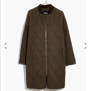 Quilted Military Coat Madewell size small